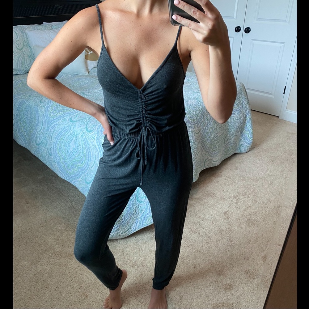 Dark gray soft jumpsuit